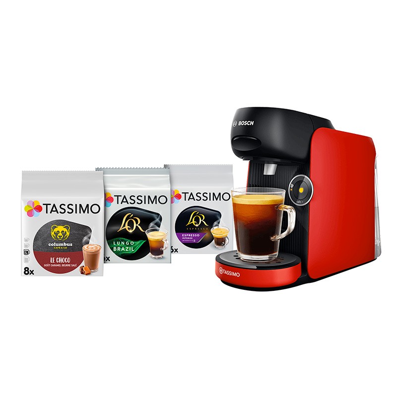 Cafetière Tassimo Bosch Tas163ec3 Rouge +3 Packs T-disc Bon état -  reconditionné disponible sur Electro Depot